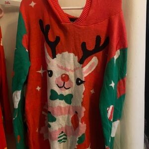Colorful Reindeer Holiday Sweater